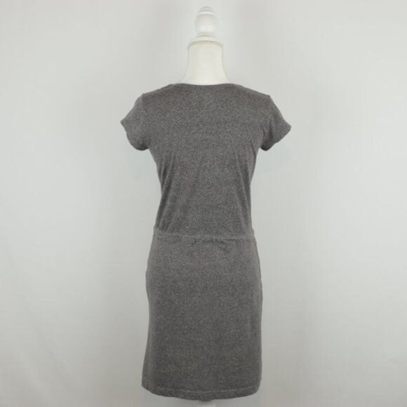 Alpine Design Women's Small Eiffel Tower Gray Scoop Neck Short Sleeve Mini Dress - Picture 4 of 9
